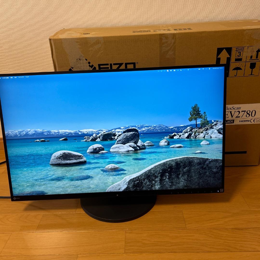 EIZO FlexScan EV2780 27インチ ブラック 元箱、ケーブル付