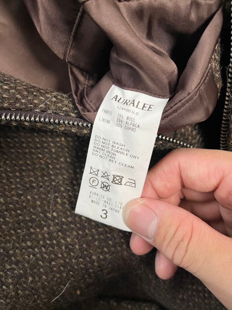auraleeオーラリー24awLAMA SHETLAND BLOUSON3新品