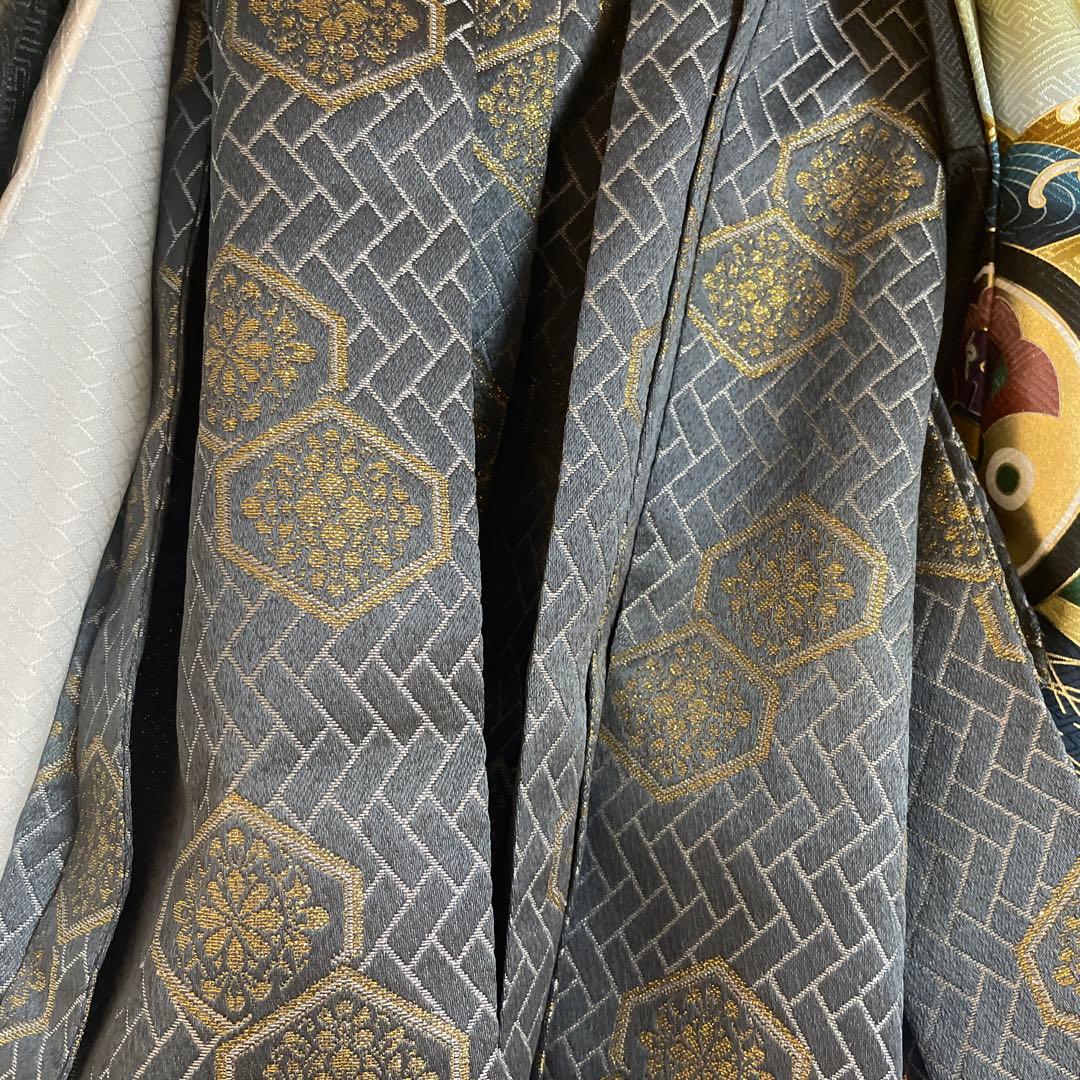 七五三用 金色と黒の着物　5歳児　七五三　着物