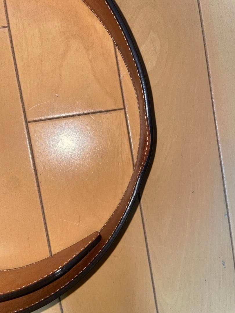 Fendi ネイビー レザーベルト Fロゴバックル モンスターアイズ