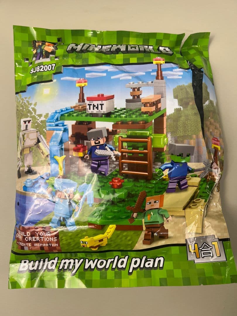 知育玩具 Minecraft Build Set SJ82007 4in1