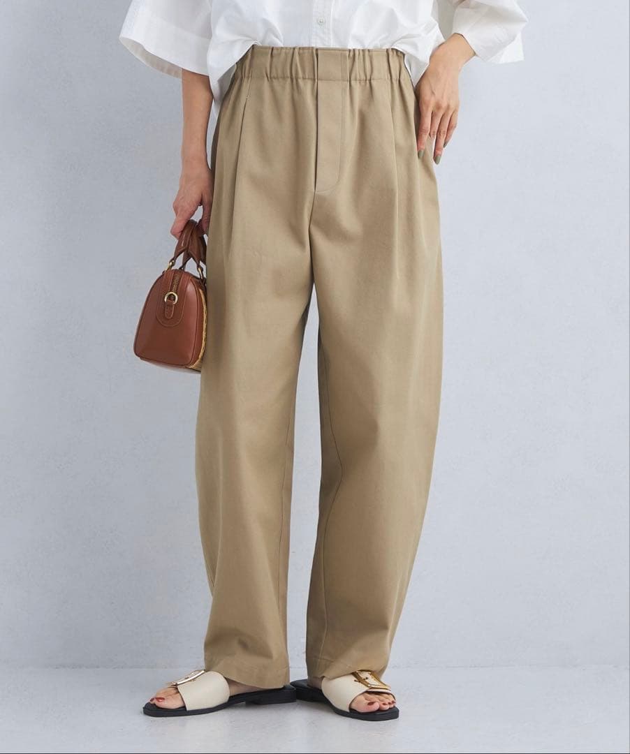 green label relaxing ハイツイストチノ カーブパンツ38