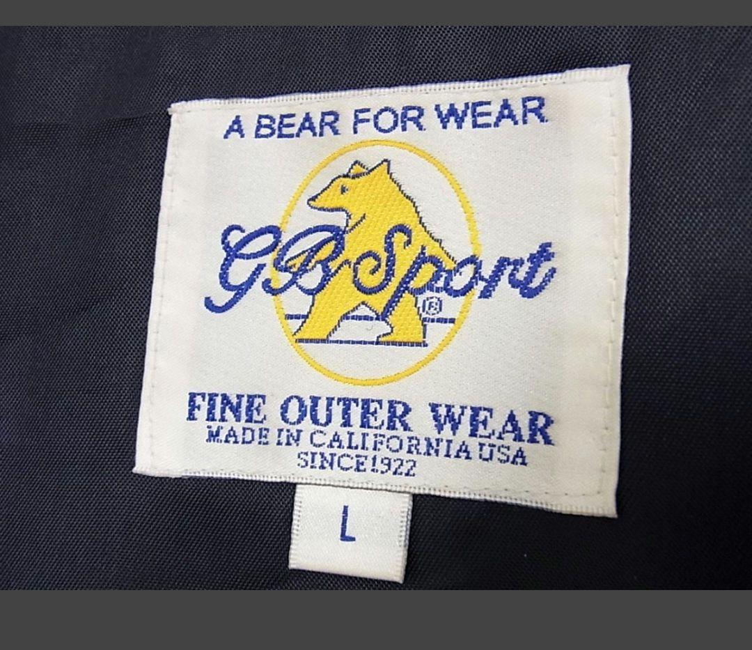 G.B. Sport ダークネイビー レザー ジャケット L