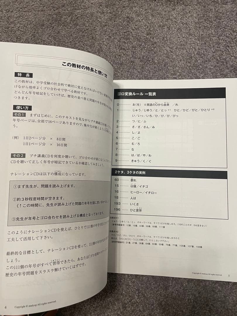 スタディアップ　歴史年号対策 『ゴロ将軍』フルセット