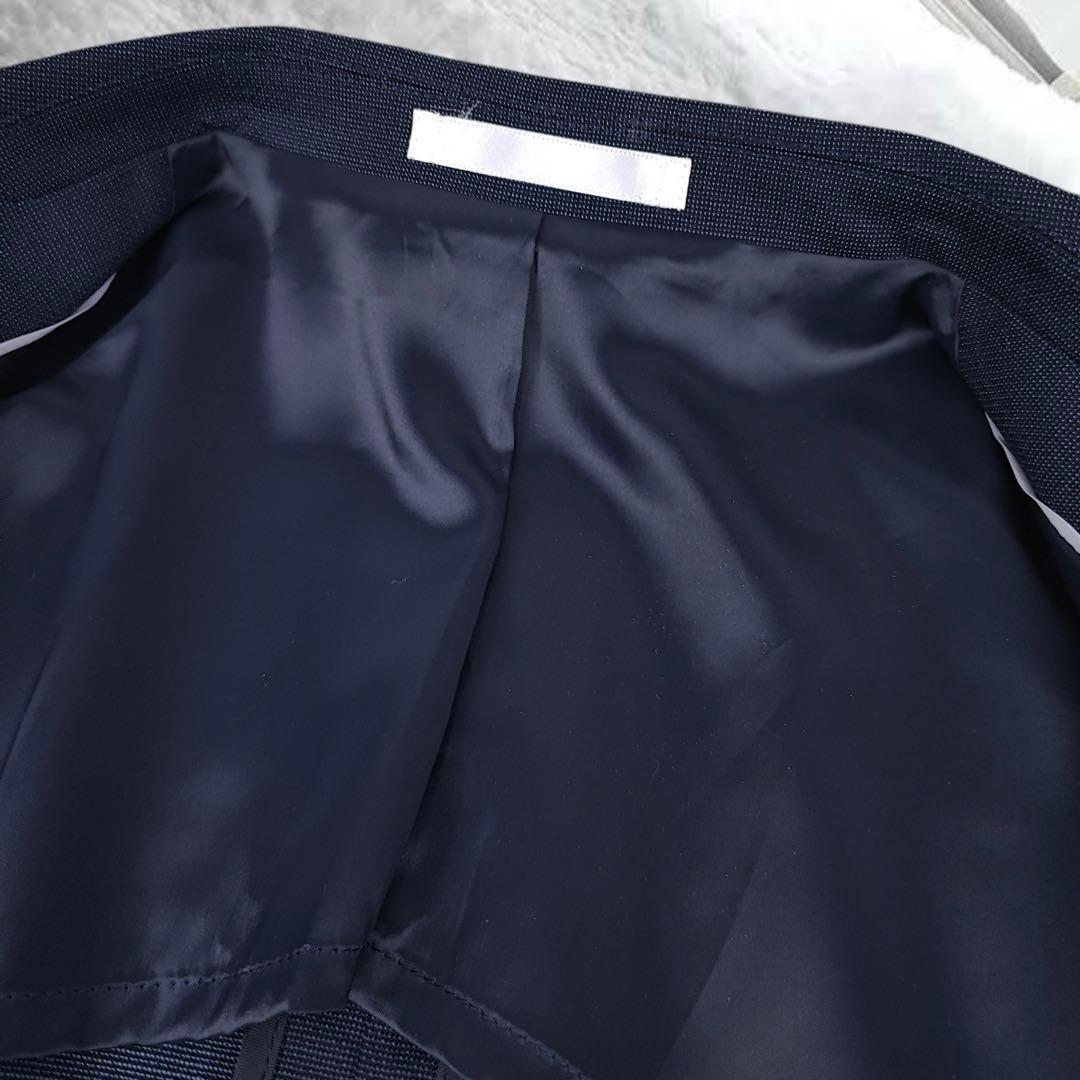 新品タグ付き✨レミュー　スーツ　M ダークネイビー　ストレッチ　ウォッシャブル