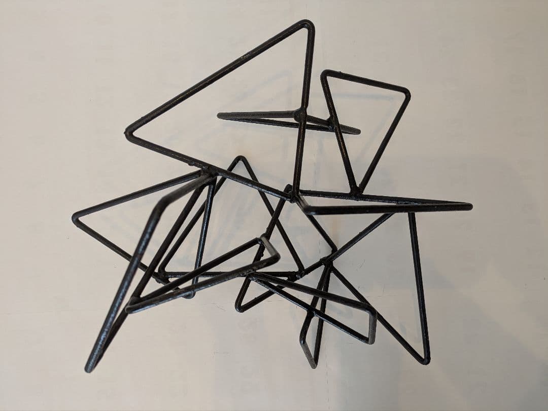 鉄花器オブジェ　3個