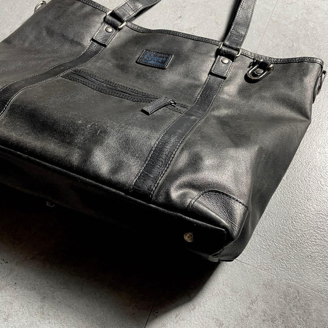 希少✨️ 森野帆布 トートバッグ 東急ハンズ限定デザイン ブラック×ブルー