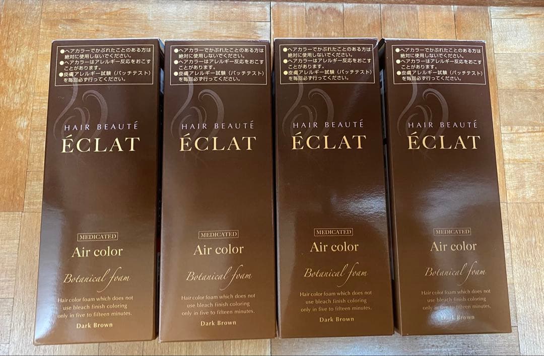 ヘアボーテ　エアカラーフォーム ダークブラウン　80g 4本