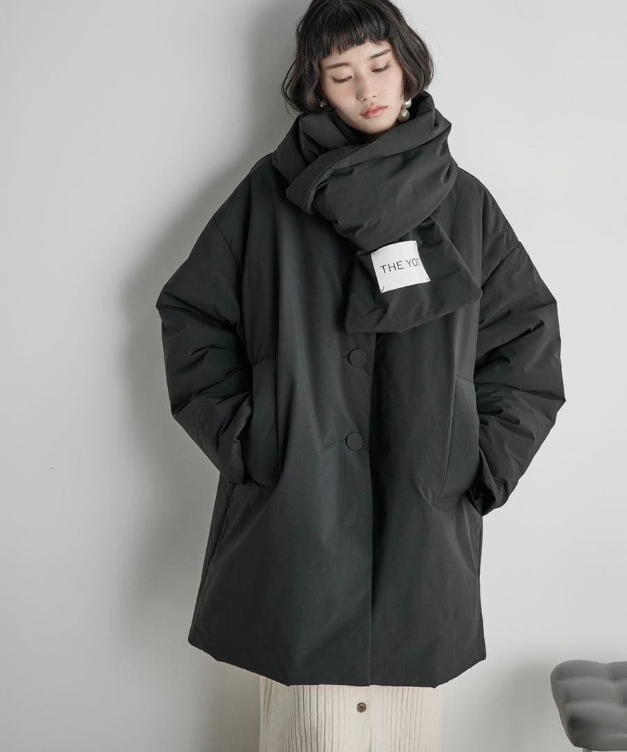THE YOn ストールセットミドルパフジャケット