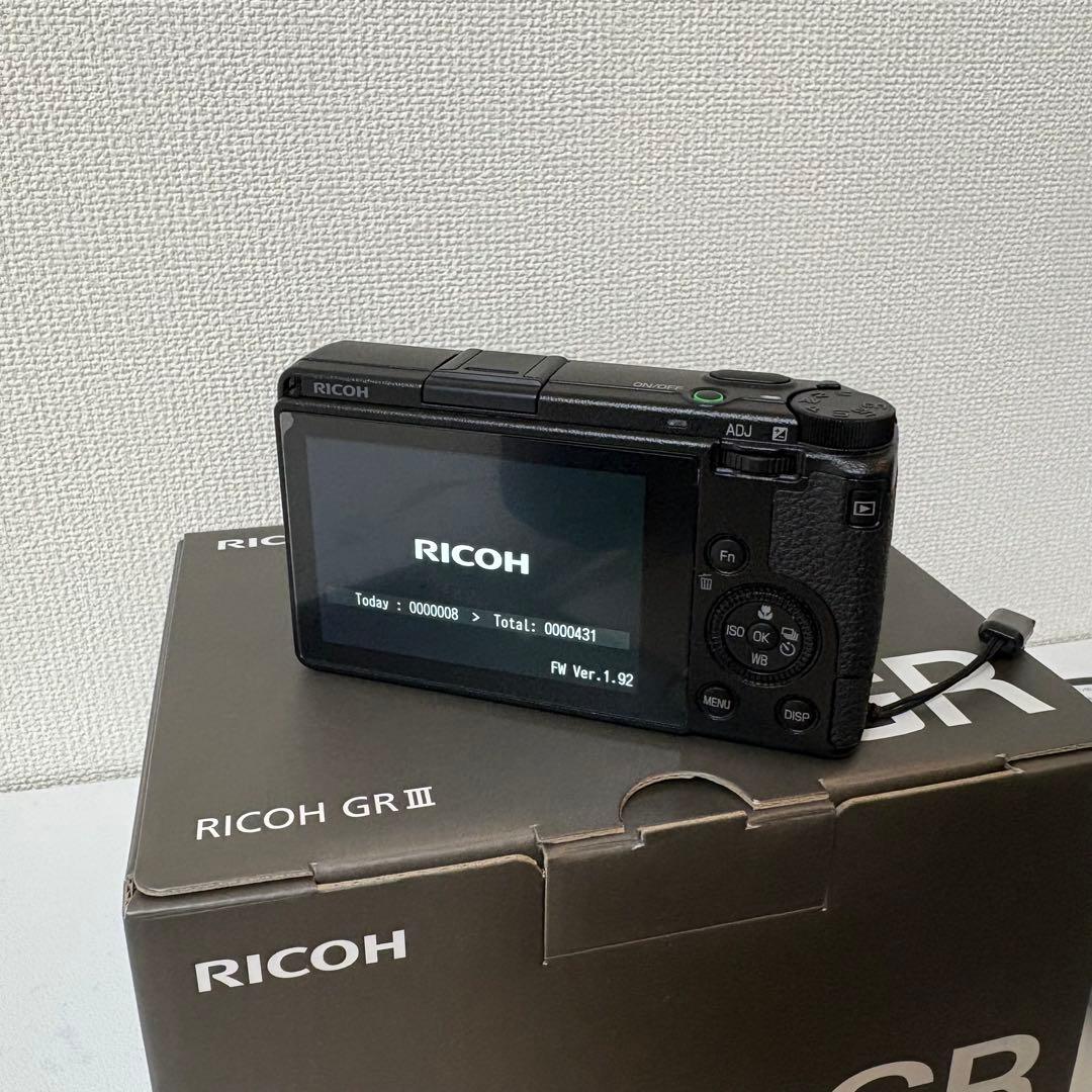 【ショット回数431回】 RICOH GR III コンパクトデジタルカメラ