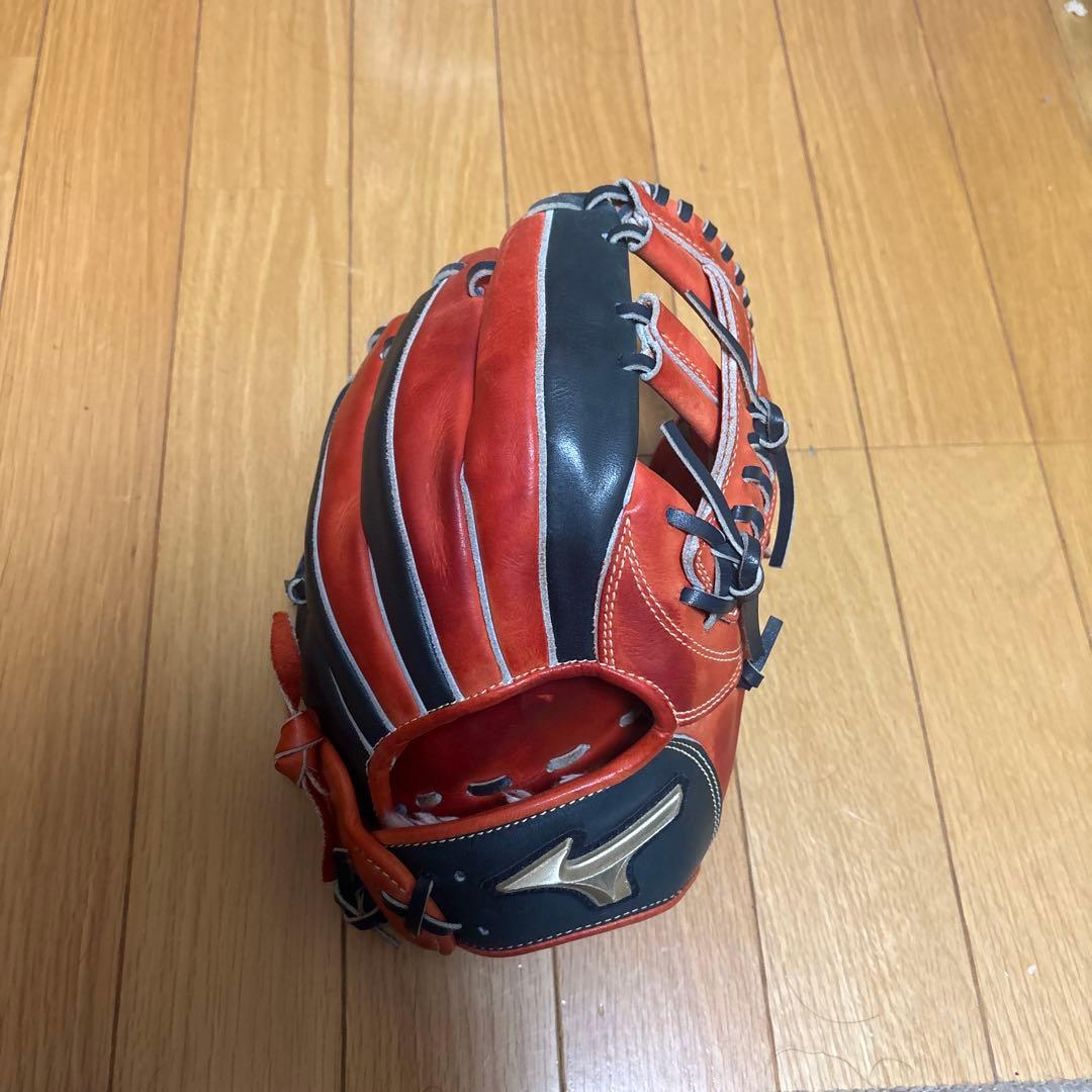 オレンジ/黒 ソフトボール用グローブ