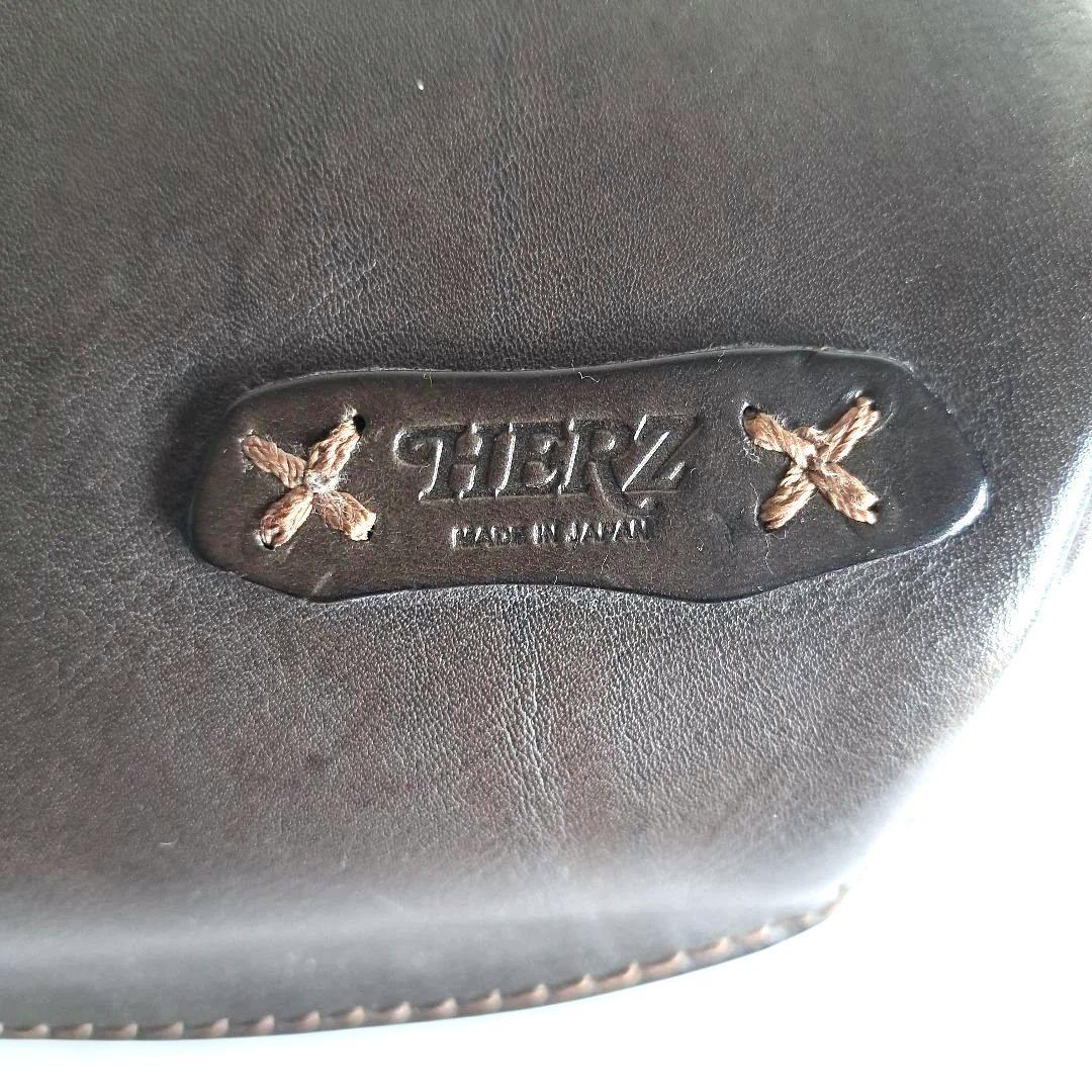 【限定色】デニムブルー　HERZ　立体マチ・ボディバッグ　F-5　ウエストバッグ