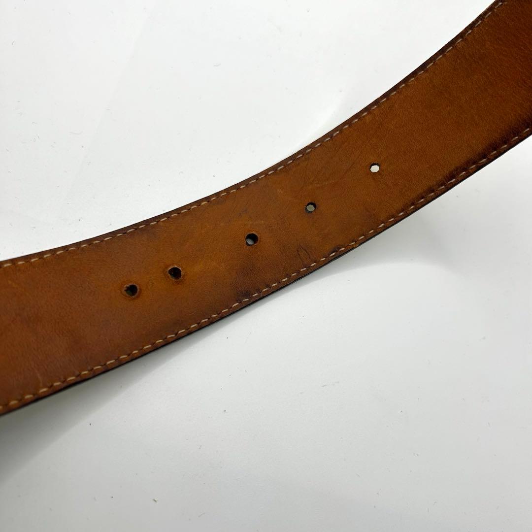 GUCCI GG金具　インターロッキング　ベルト　ロゴ総柄　レザー　114876