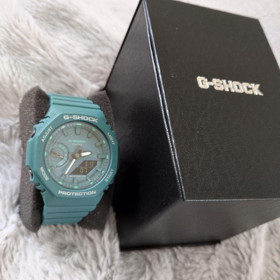 美品 G-SHOCK デジタル腕時計 GMA-S2100GA-3AJF グリーン
