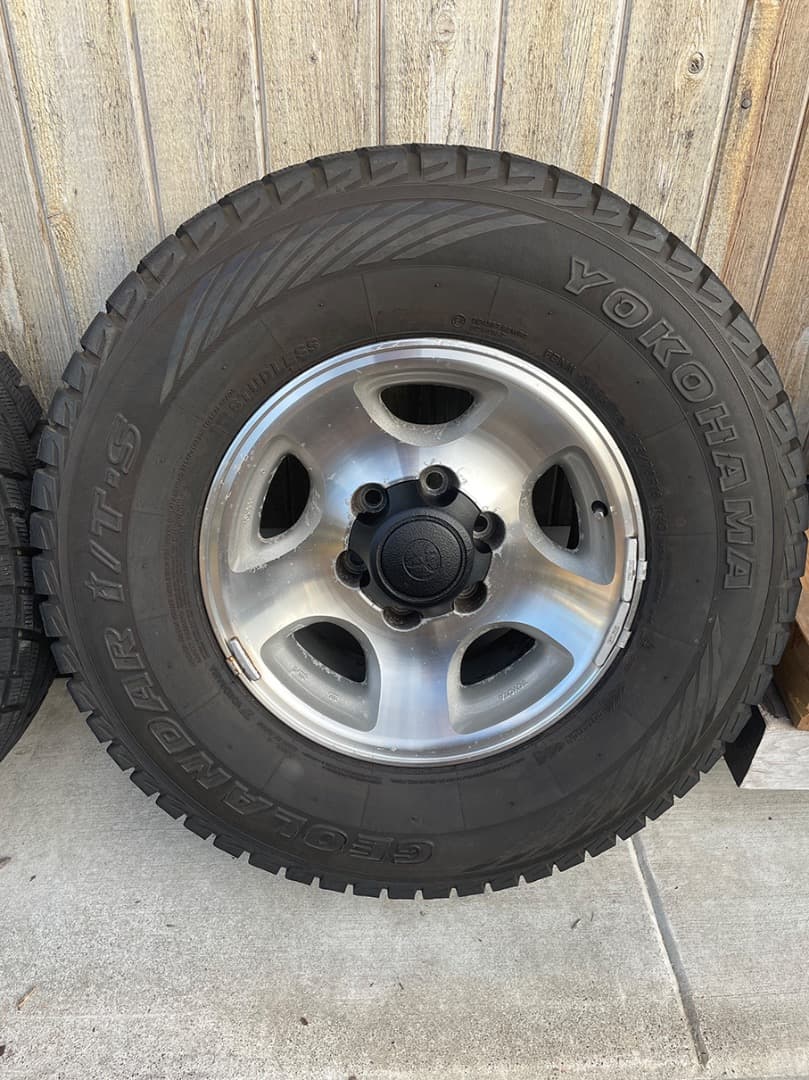 【天優さま専用】 【送料込み】 ランクル80　純正ホイール　スタッドレス