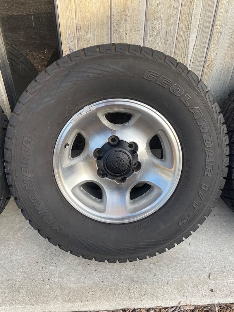 【天優さま専用】 【送料込み】 ランクル80　純正ホイール　スタッドレス