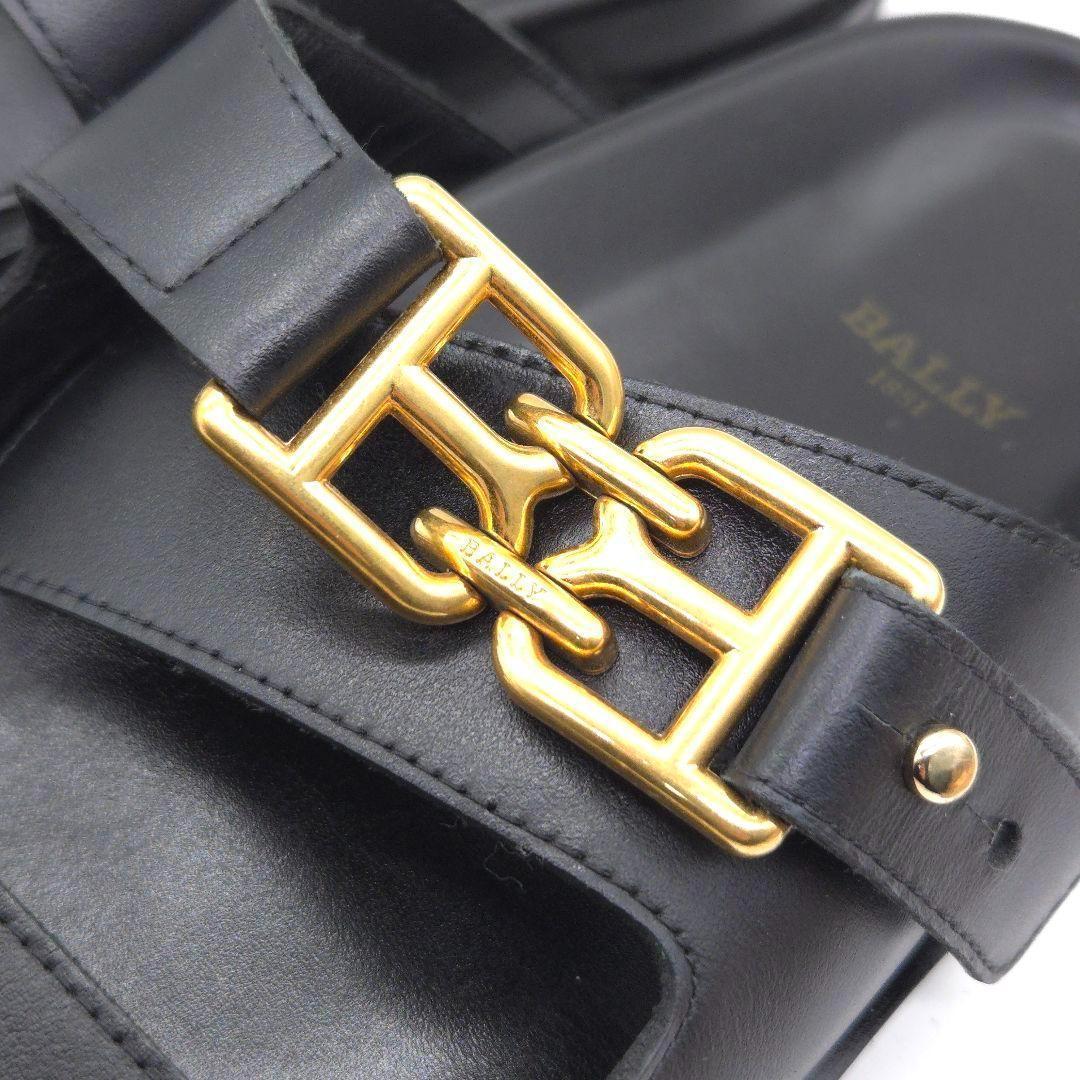 BALLY EMMA FLAT バリー レザー ダブルストラップ サンダル
