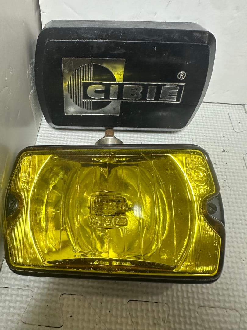 希少/黒カバー付き当時物CIBIEフォグランプIODE35黒ボディシビエフォグ