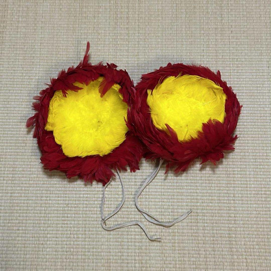 フラダンス楽器　ウリウリ　羽付き