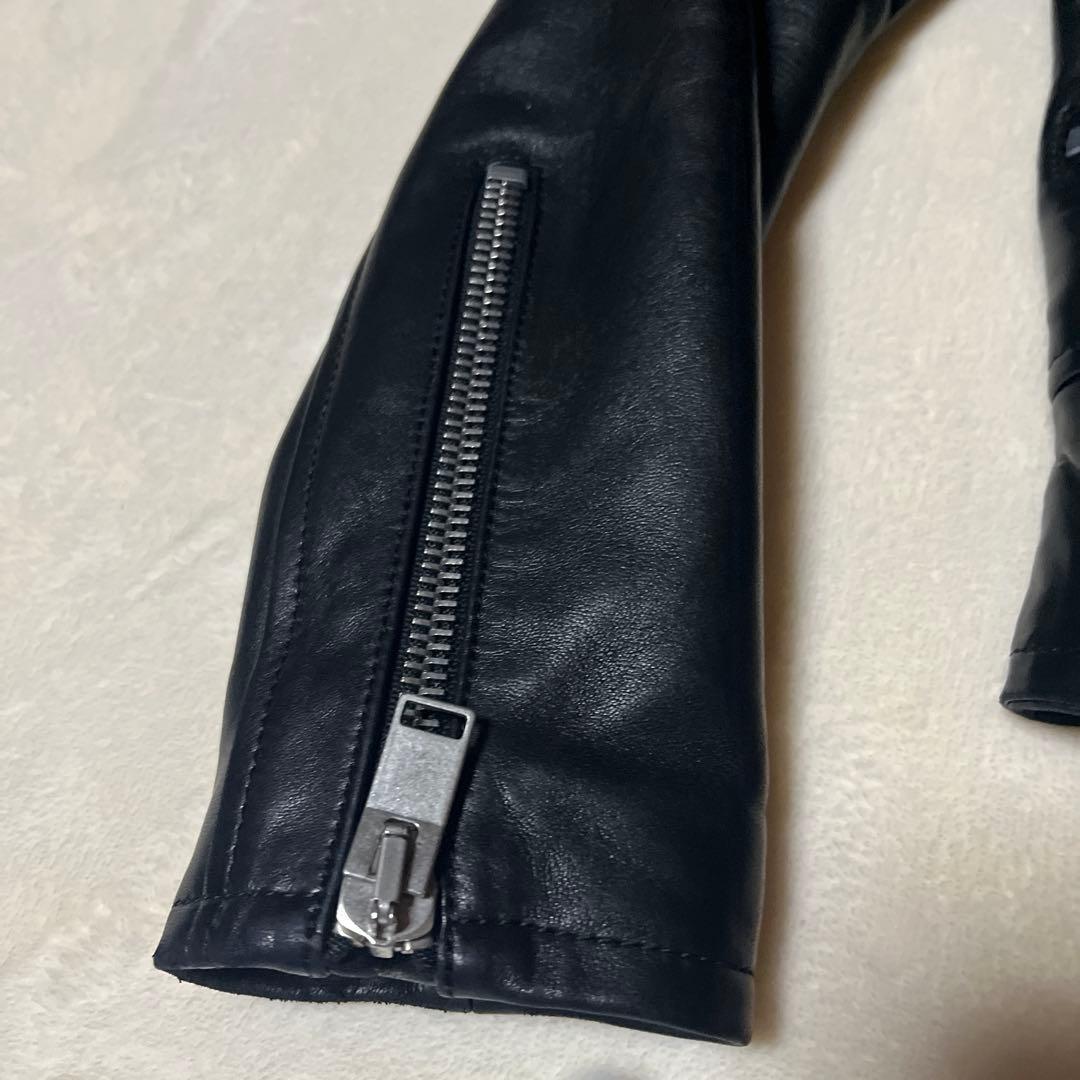 極美品⭐️サンローランパリ YSLロゴ ラムレザー ジャケット 44 超人気