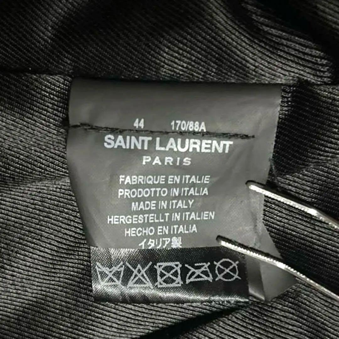 極美品⭐️サンローランパリ YSLロゴ ラムレザー ジャケット 44 超人気
