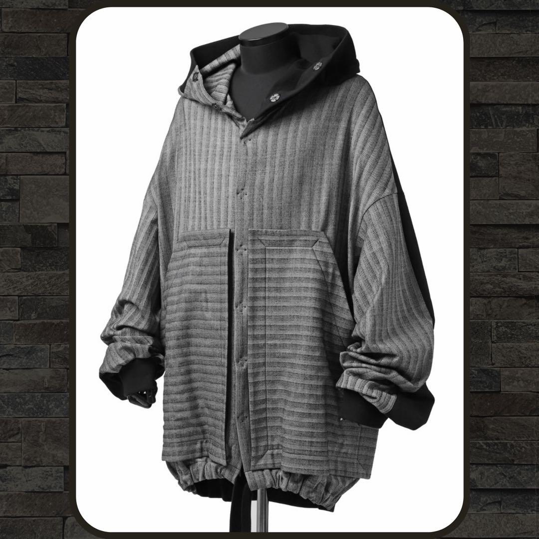 ジャケット・アウター SOSNOVSKA 21AW UNFOCUSED STRIPE HOODIE/M