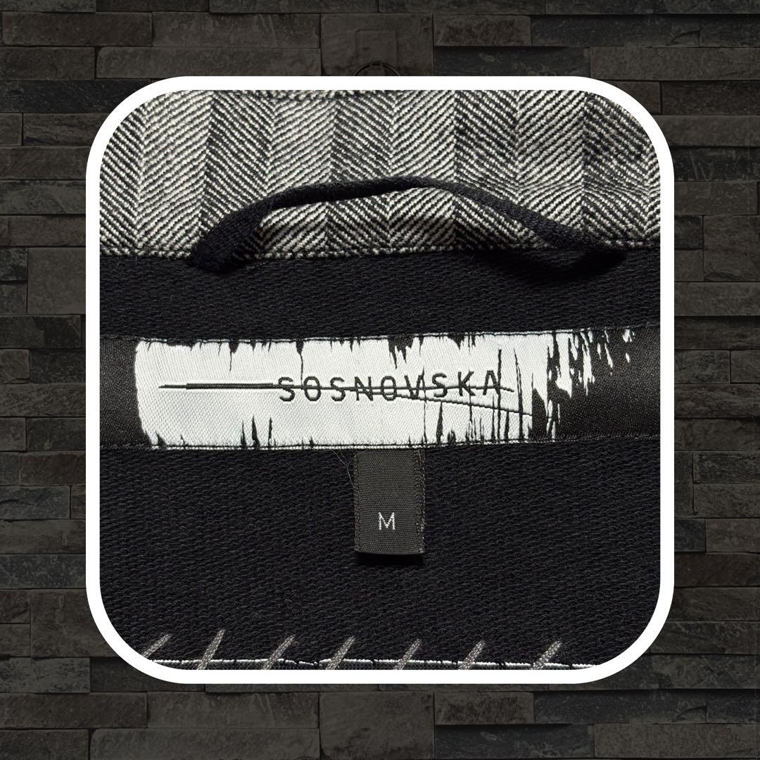 ジャケット・アウター SOSNOVSKA 21AW UNFOCUSED STRIPE HOODIE/M