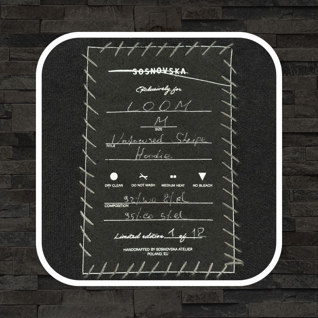 ジャケット・アウター SOSNOVSKA 21AW UNFOCUSED STRIPE HOODIE/M