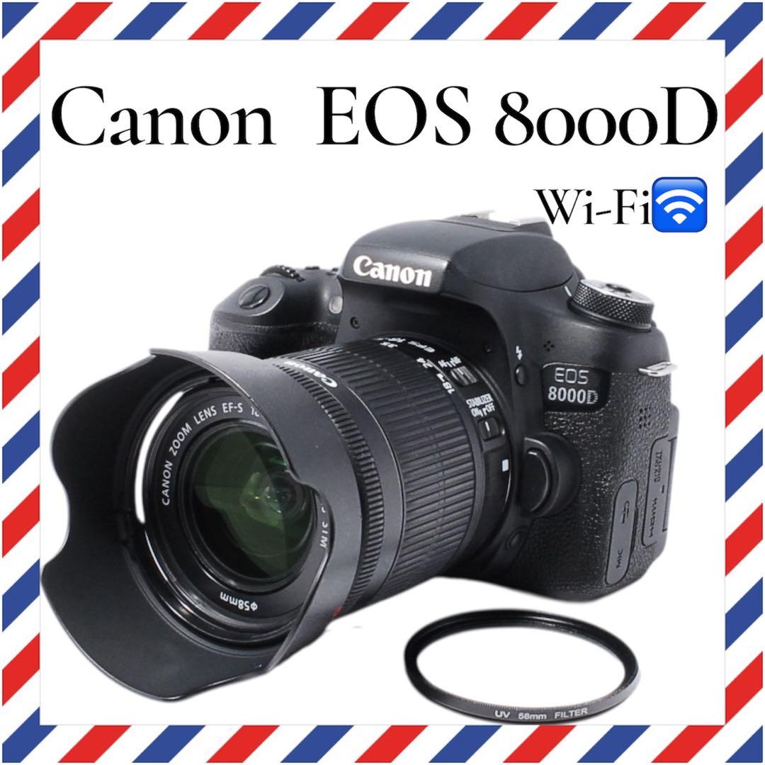 Wi-Fi搭載❤️Canon EOS 8000D❤️高性能レンズセット一眼レフカメラ