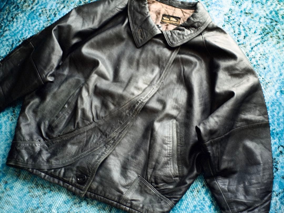 ジャケット・アウター 70s 80s ITALY design leather blouson