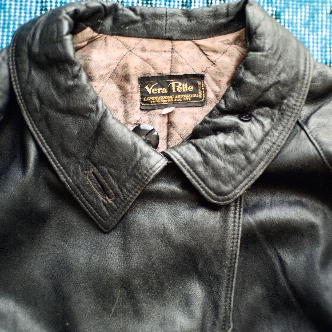 ジャケット・アウター 70s 80s ITALY design leather blouson