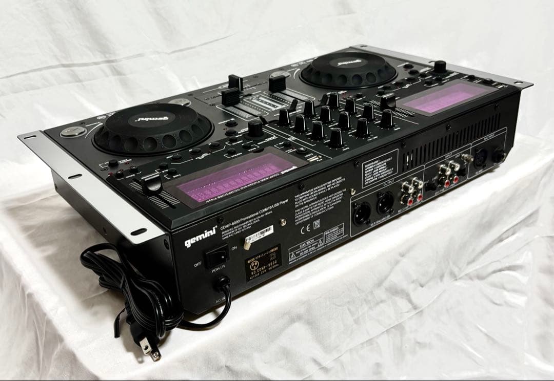 gemini DJミキサー/CDプレーヤー CDMP-6000 ハードケース付