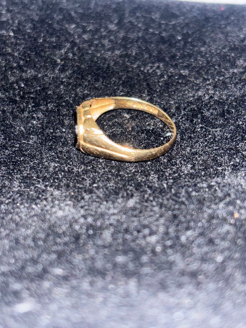 アクセサリー U.K. VINTAGE 9ct Yellow Gold Signet Ring