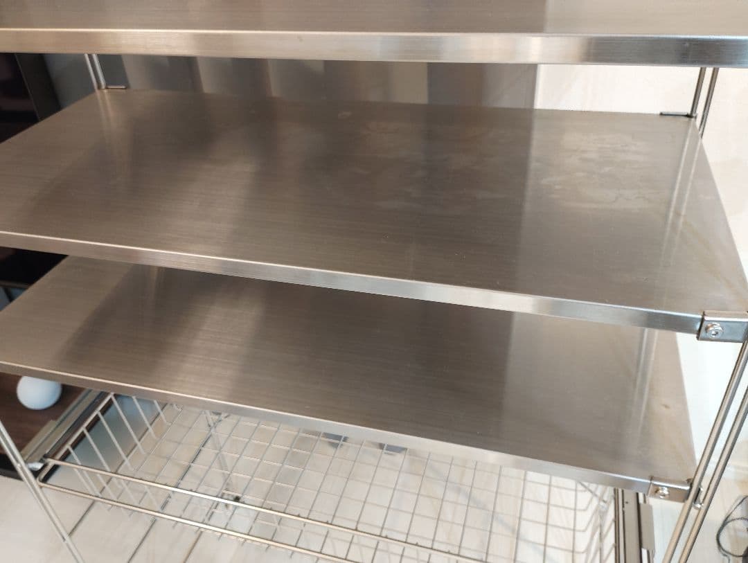 【IDさま】無印良品　ステンレスユニットシェルフ キッチン ラック