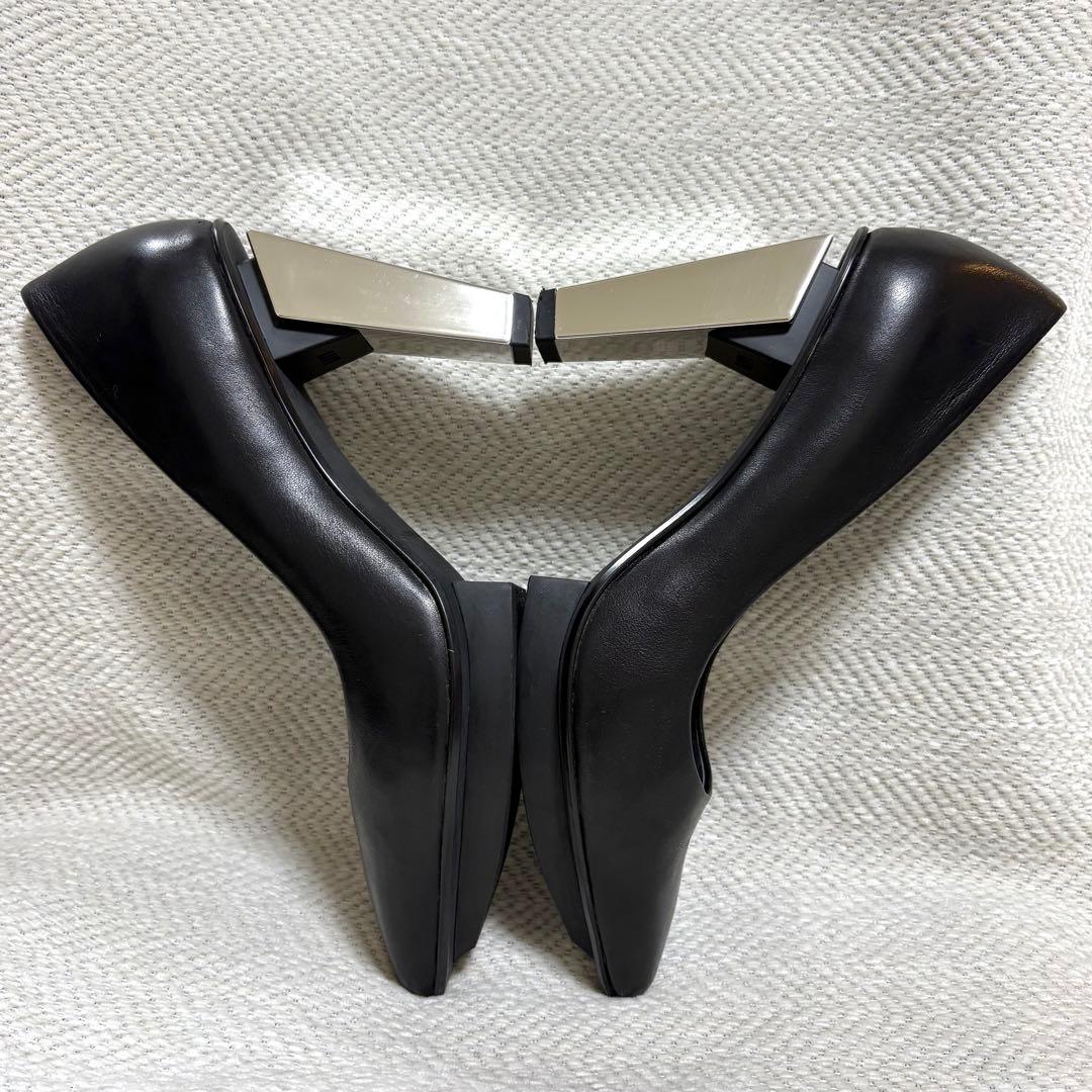 極美品 UNITED NUDE ユナイテッドヌード 本革 メタルヒール パンプス