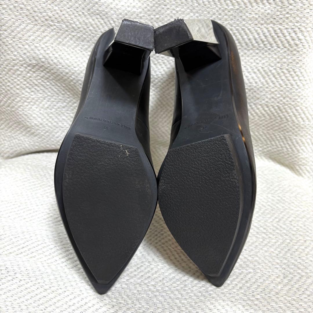 極美品 UNITED NUDE ユナイテッドヌード 本革 メタルヒール パンプス