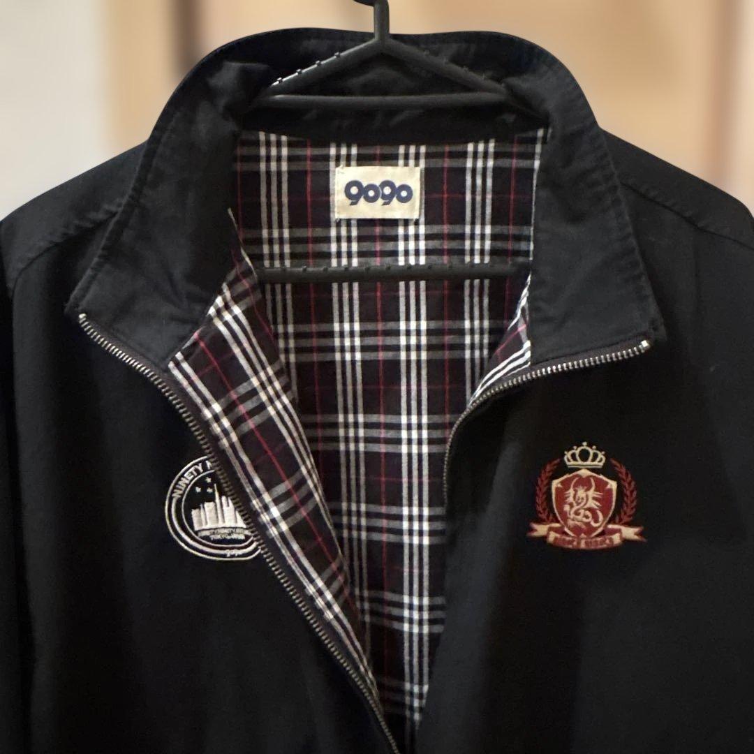 9090ナイロンジャケット刺繍ロゴ付き