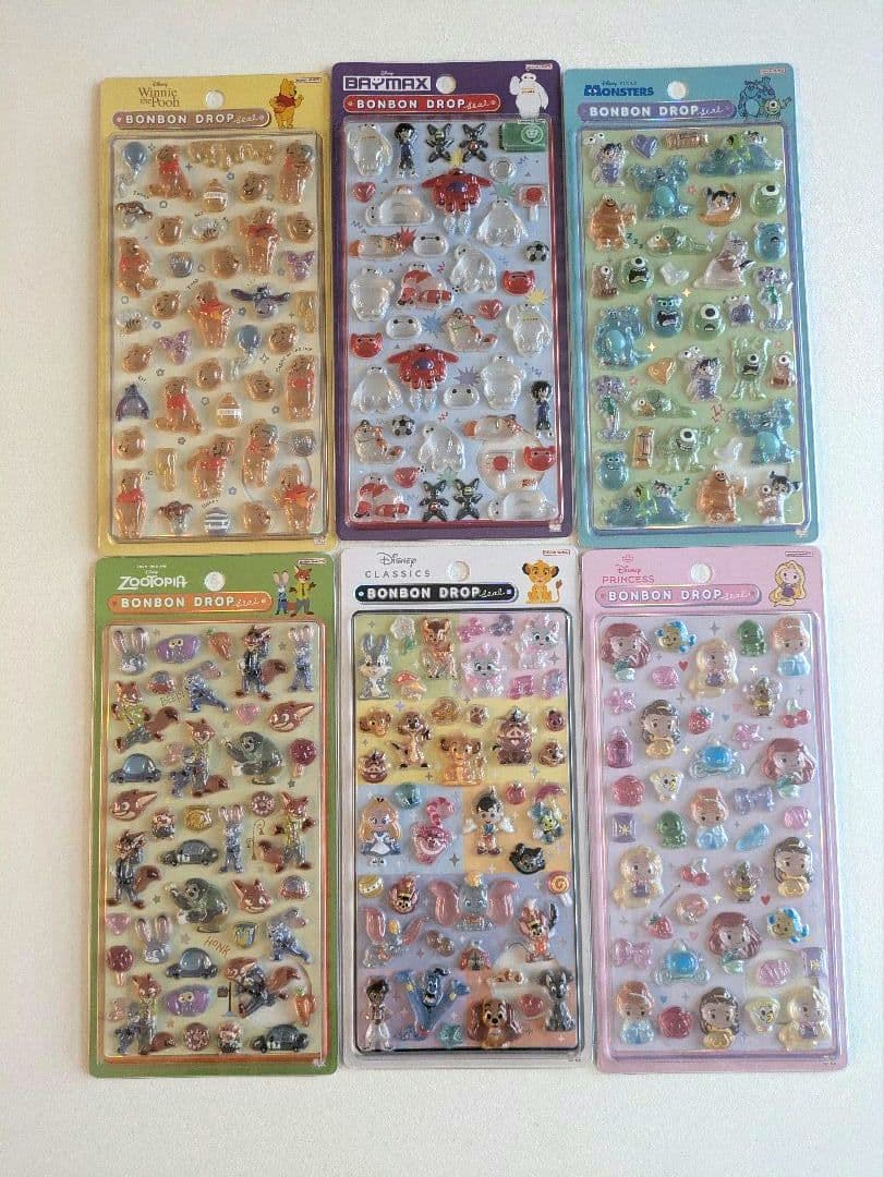 ディズニー第二弾　ボンボンドロップシール まとめ売り