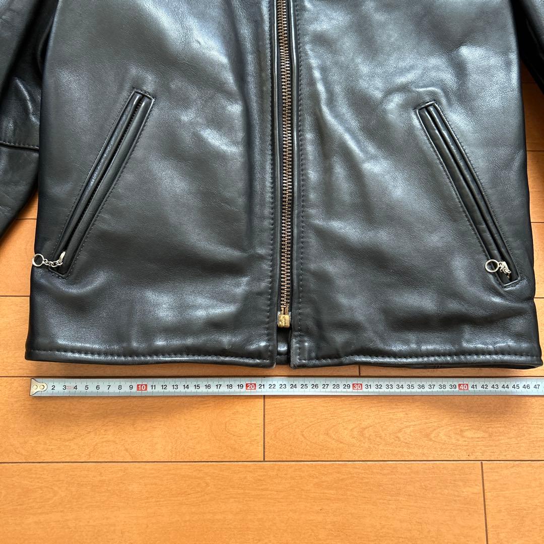 VANSON バンソン モデルB 立ち襟シングルライダースジャケット