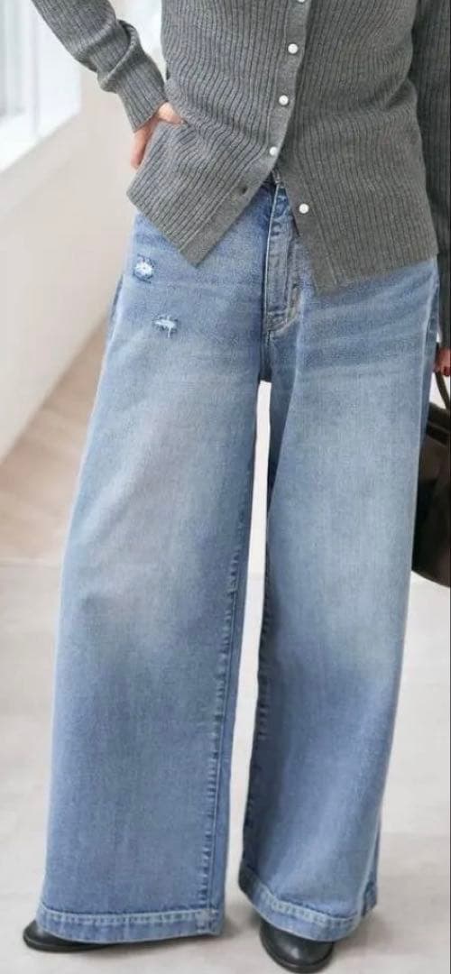 パンツ Spick and Span 5 1/2 BAGGY DENIM