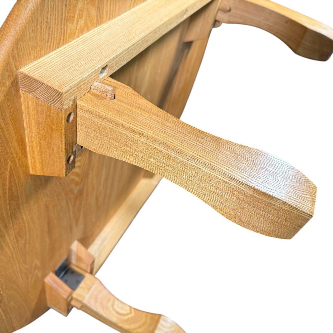 HR866 木目が素敵な　サークルテーブル　ちゃぶ台　ローテーブル