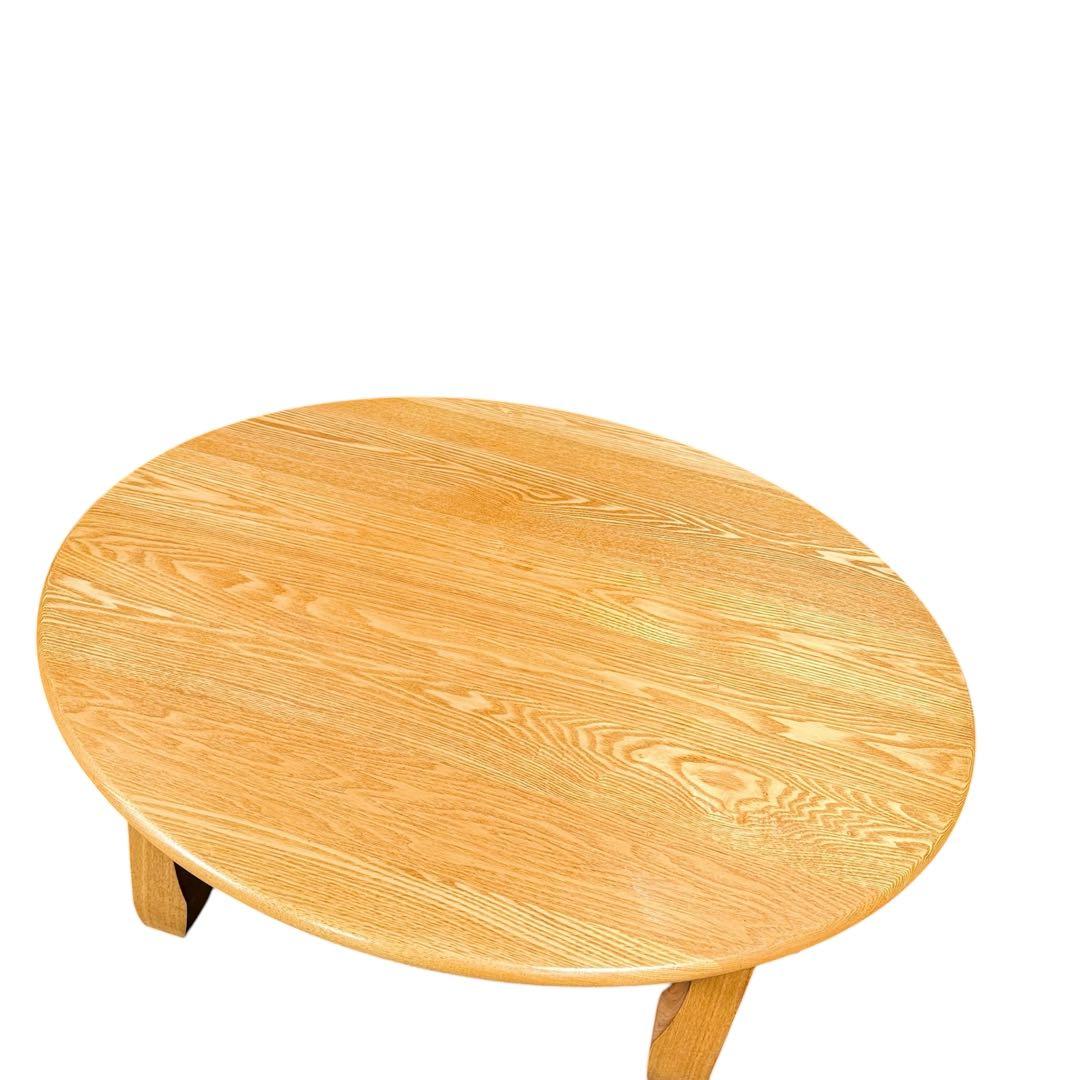 HR866 木目が素敵な　サークルテーブル　ちゃぶ台　ローテーブル