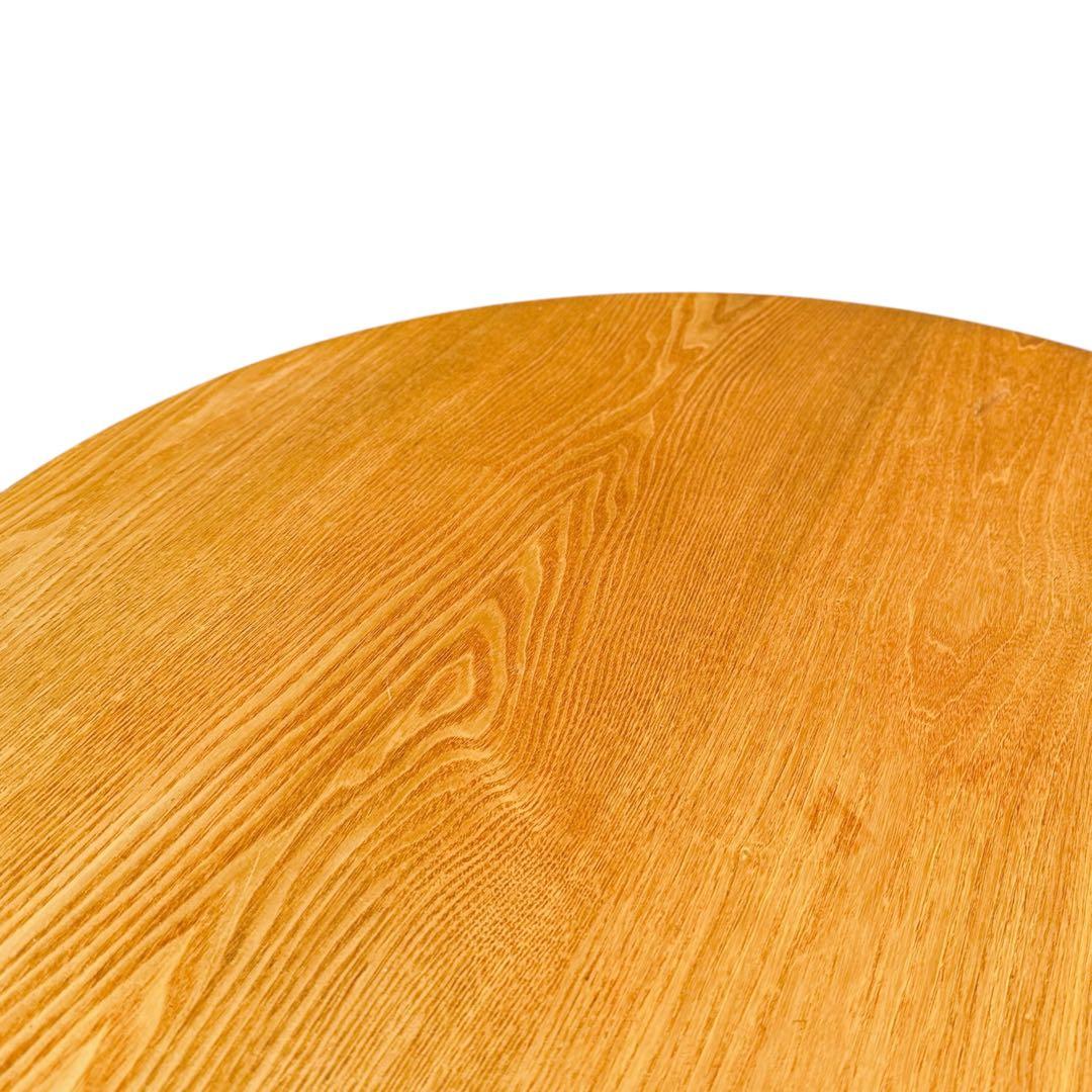 HR866 木目が素敵な　サークルテーブル　ちゃぶ台　ローテーブル