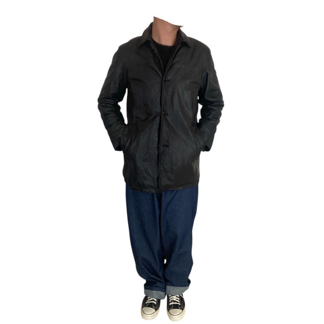 S 90s Gap レザー カーコート レザーコート 野村訓市