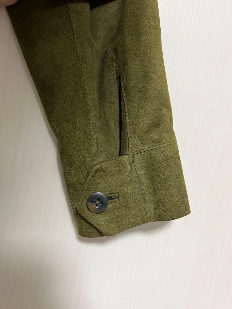 イタリア製 良品 CINQUANTA 46 スエードジャケット クラシコ カーキ