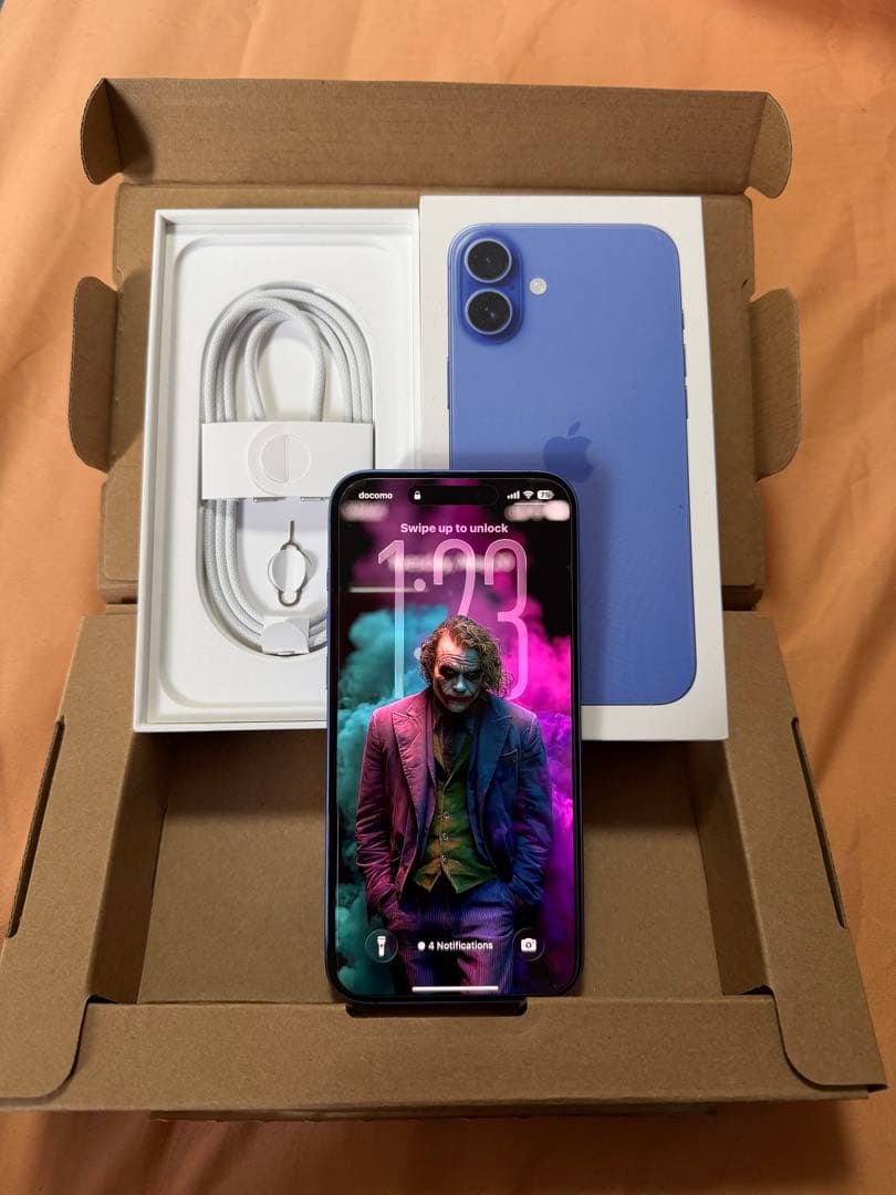 Apple iPhone 16 plus ブルー 本体