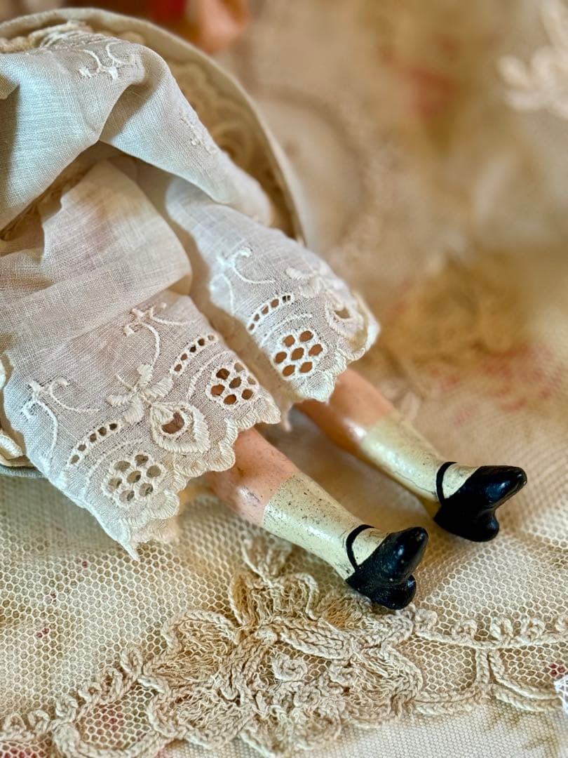 アンティーク　ミニョネット　ミレット　ドール　布花セット