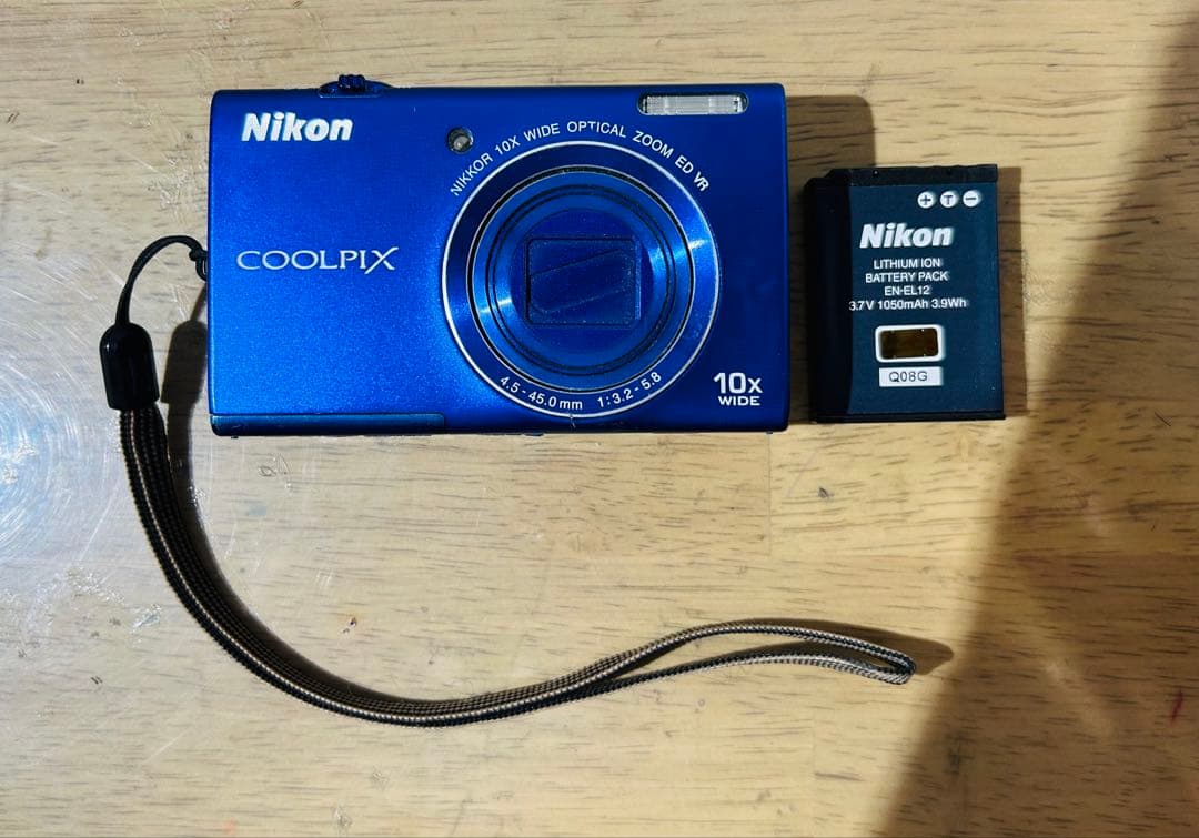 【Nikon】COOLPIX S6200 青 10倍光学ズーム デジカメ