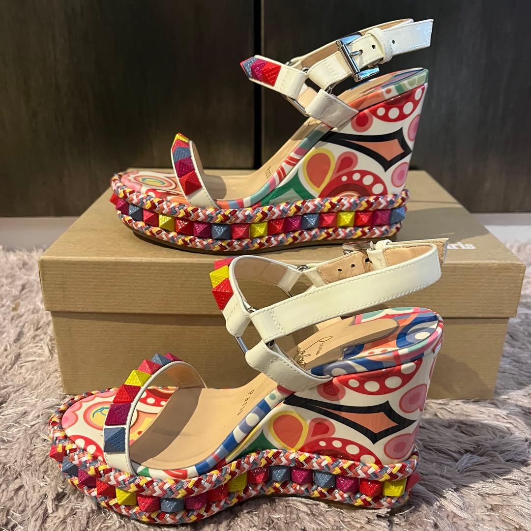 Christian Louboutin ストラップ　サンダルウェッジソール箱あり