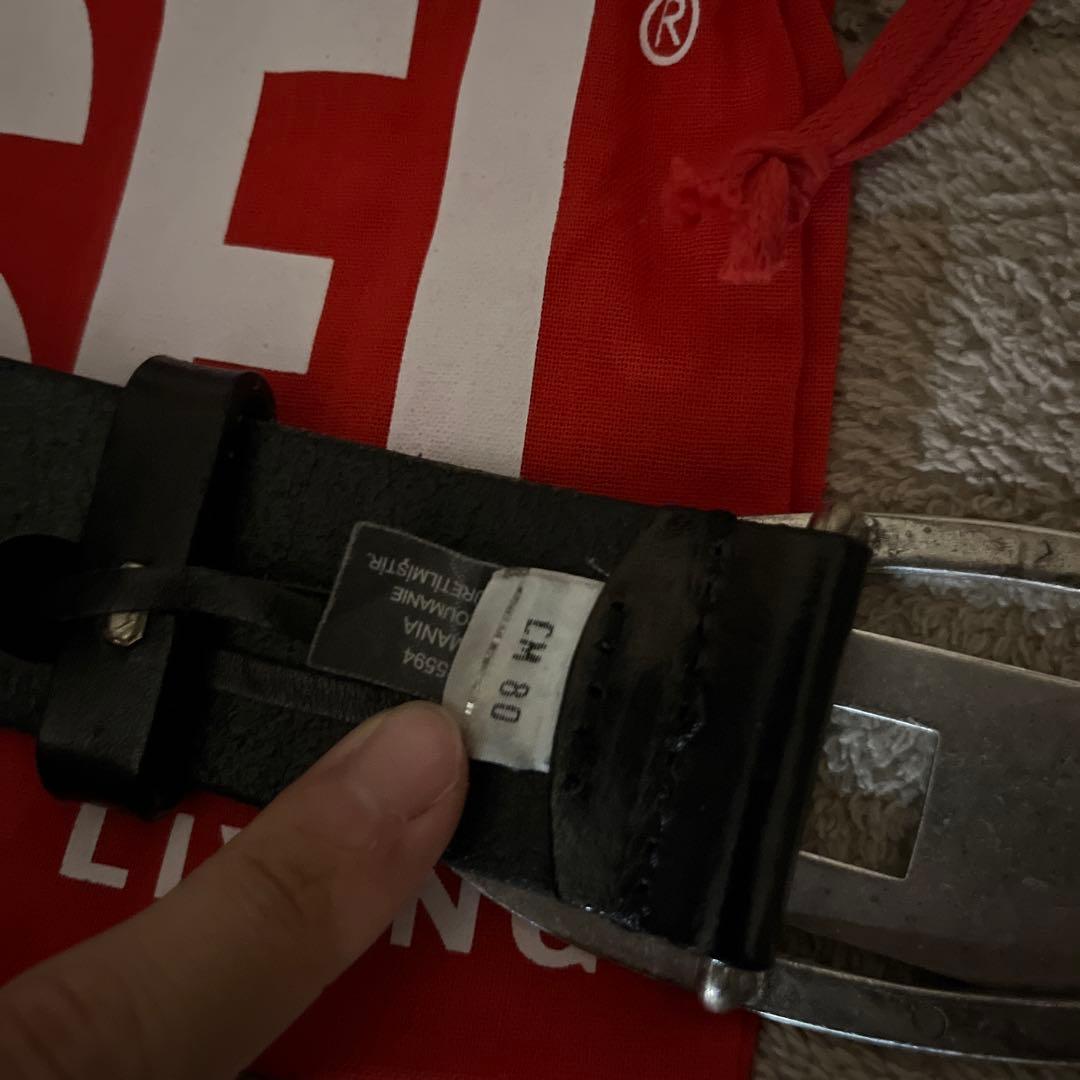 【確実正規品】DIESEL ディーゼル ベルト 80サイズ